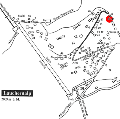 Lageplan Lauchernalp